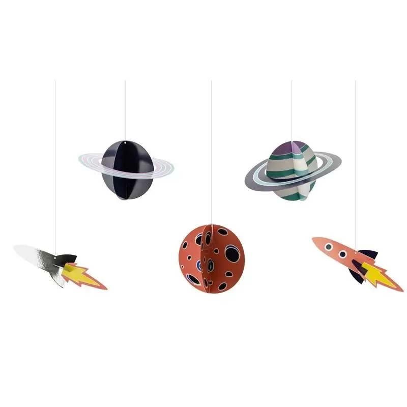 Festone pendenrte space party - 5 pz