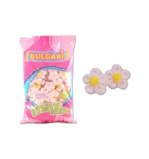 Albero di marshmallow con secchiello rosa