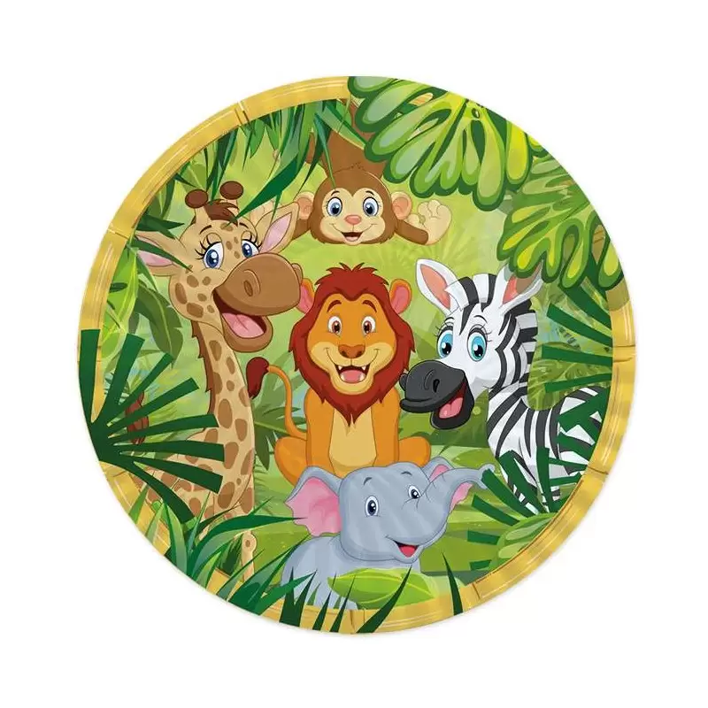 KIT N.54 ANIMALI DELLA GIUNGLA – SET FESTA PER 16