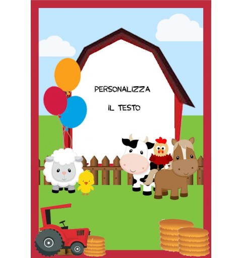 Cartellone di benvenuto fattoria personalizzabile - 2 pz