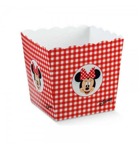 Box Minnie porta pop corn caramelle - 5 pz