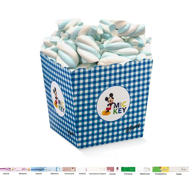 Box Topolino con marshmallow - caramellata Michey Mouse 