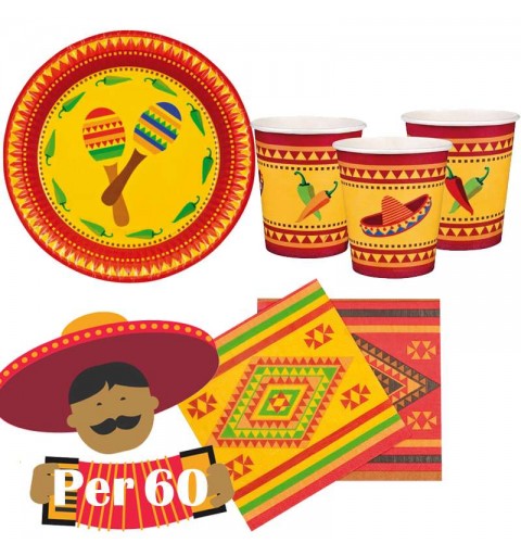 Kit n.29 festa messicana - addobbi per compleanno Messico