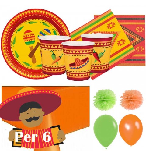 Kit n.49 festa messicana - accessori per tavolaLA