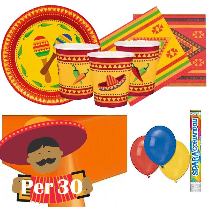 decorazione colorata Dia De Los Muertos per feste a tema Cinco de Mayo Fiesta Bomboniere Compleanno Baby Shower Forniture Set di decorazioni per feste messicane e 12 pezzi Qpout 