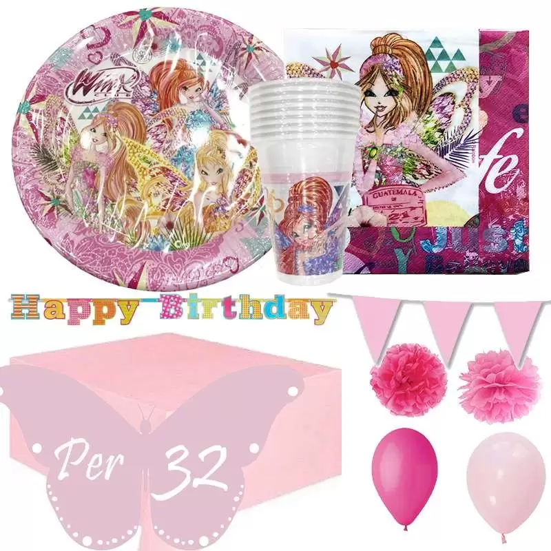 KIT N 46 - WINX BUTTERFLIX COORDINATO TAVOLA