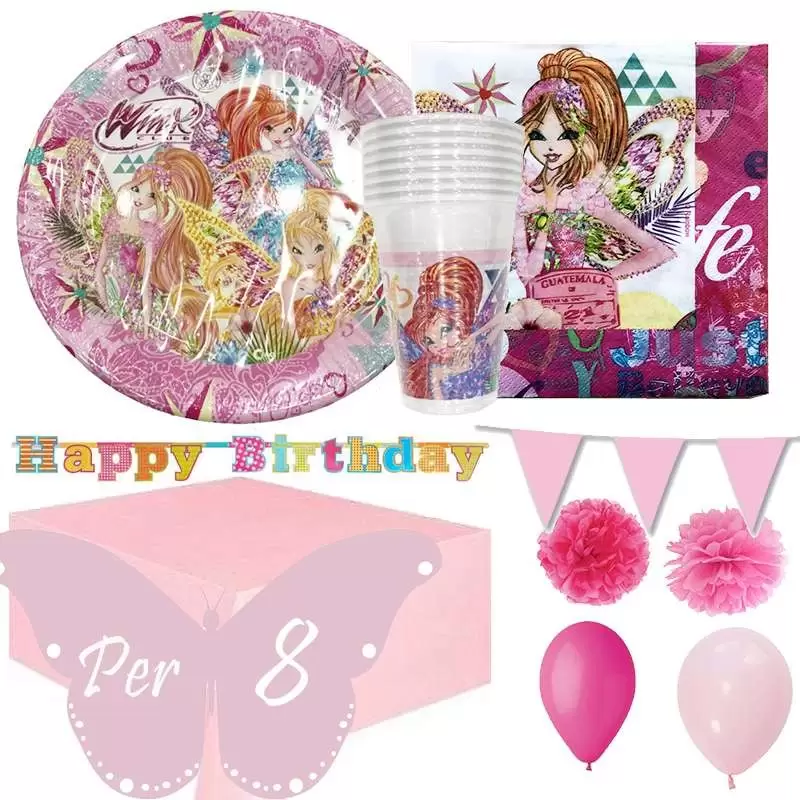 KIT N.57 WINX - ACCESSORI TAVOLA COMPLEANNO