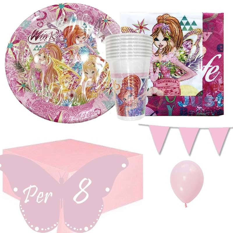 KIT N1 COMPLEANNO BAMBINA WINX CLUB BUTTERFLIX
