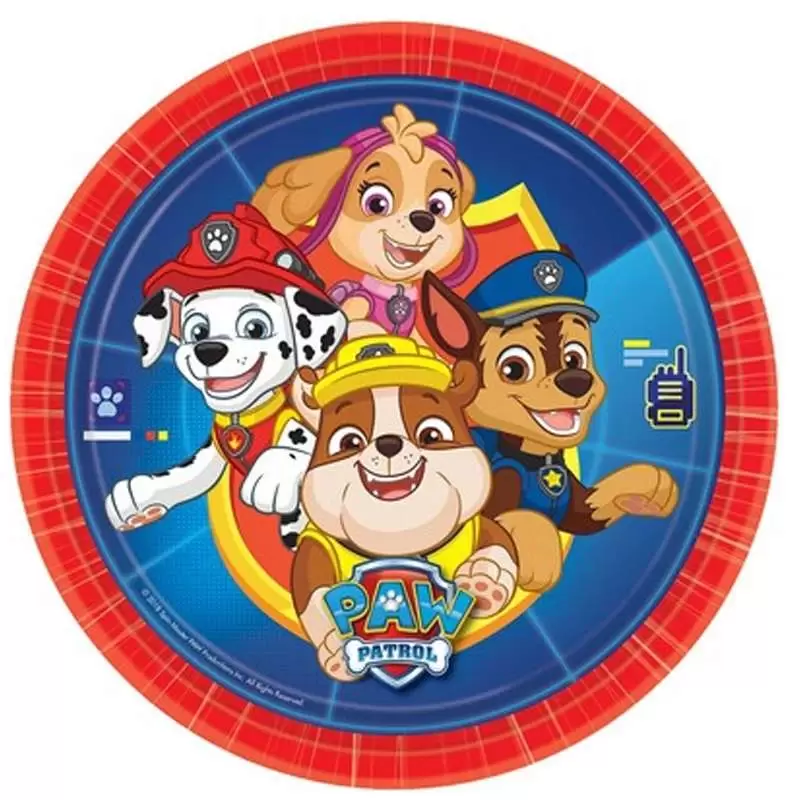 Piatti Paw Patrol - nuova grafica 8 pz