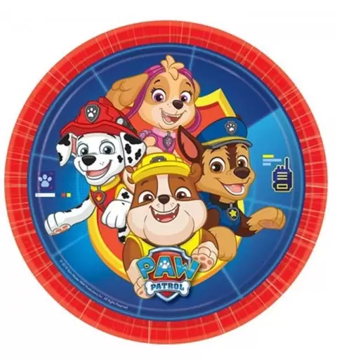 Piatti Paw Patrol - nuova grafica 8 pz