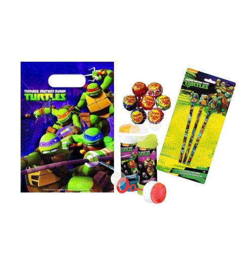 Regalini tartarughe ninja - sacchetti bolle matite chupa