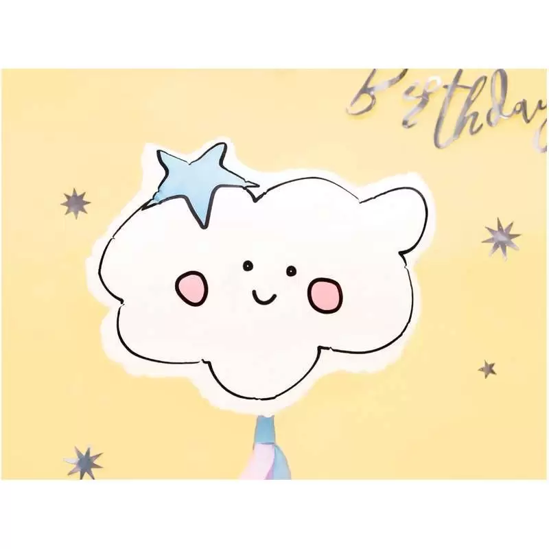 Palloncino foil nuvoletta cloud - con stellina celestte