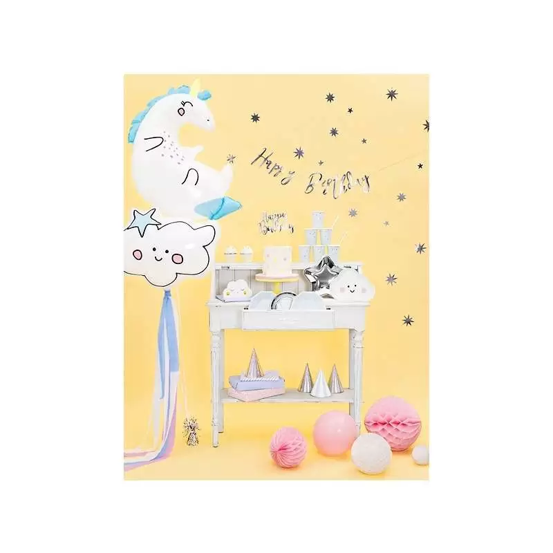 Palloncino foil nuvoletta cloud - con stellina celestte