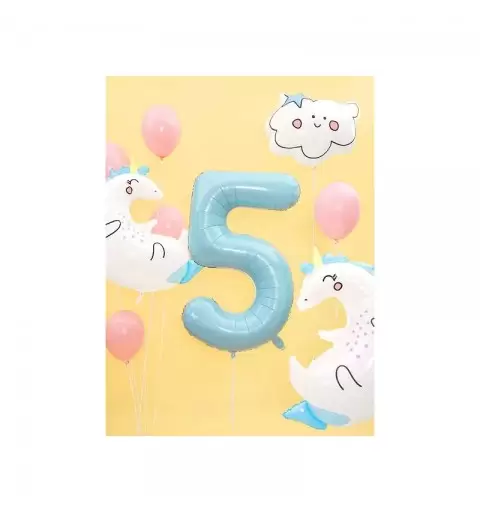 Palloncino foil nuvoletta cloud - con stellina celestte