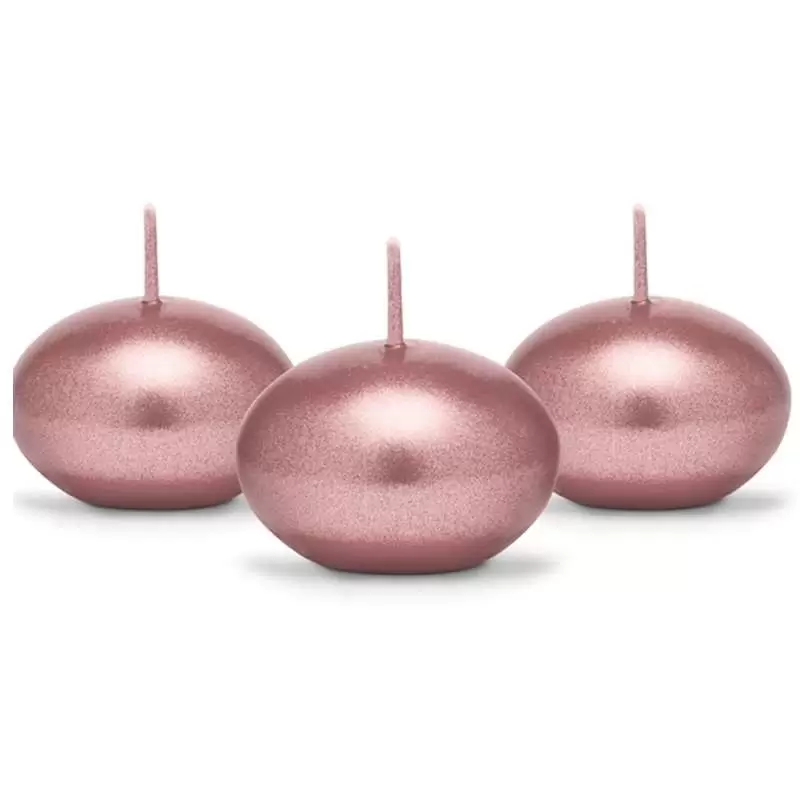 Candele rose gold galleggianti - 50 pz
