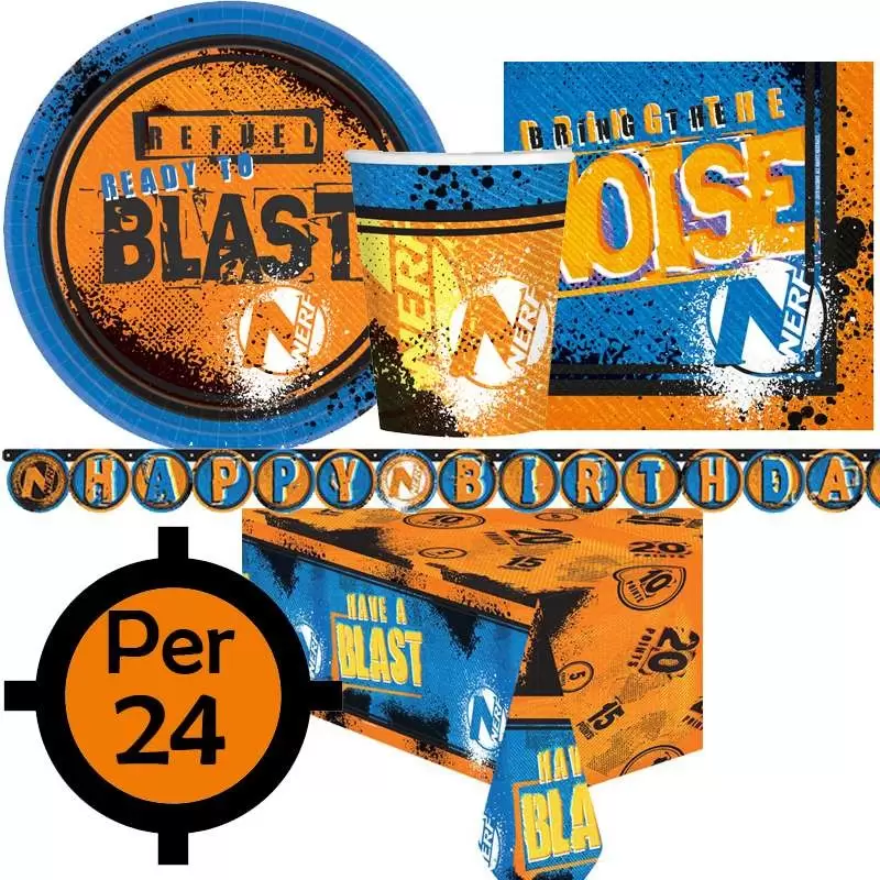 Kit n.13 nerf sparatutto - set tavola gioco nerf