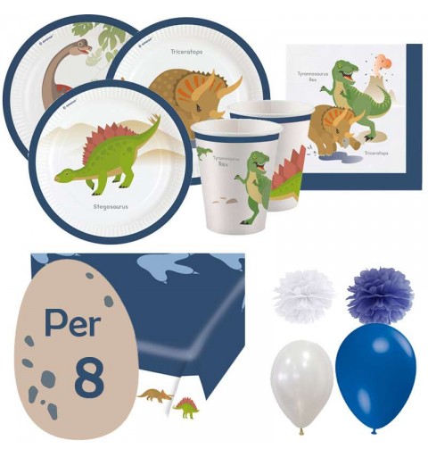 Kit n.49 happy dinosaur - set festa dinosauri