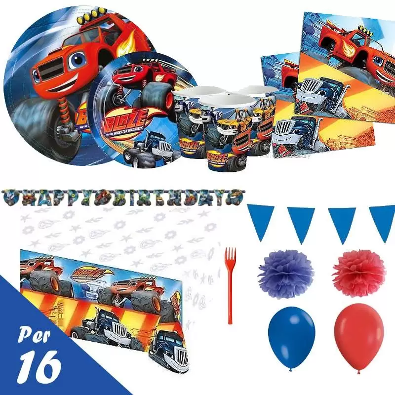 Kit n.54 Blaze e le mega macchine - set festa