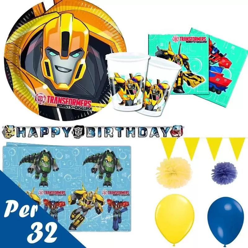 Kit n.46 transformers - addobbi tavola per 32
