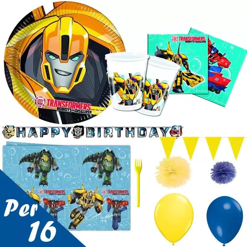 Kit n.54 transformers - addobbi tavola per 16