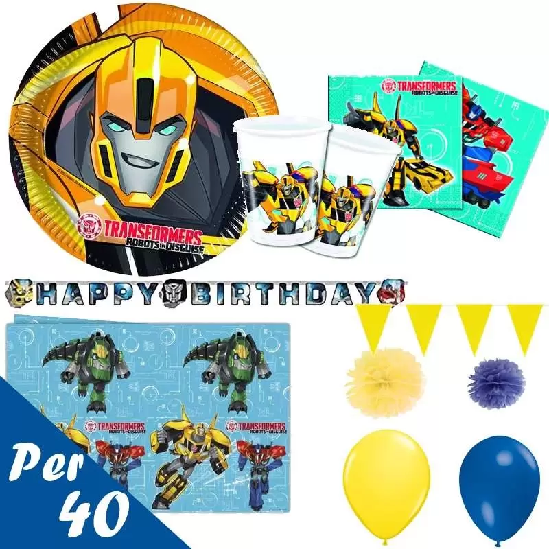 Kit n.55 transformers - addobbi per 40 invitati