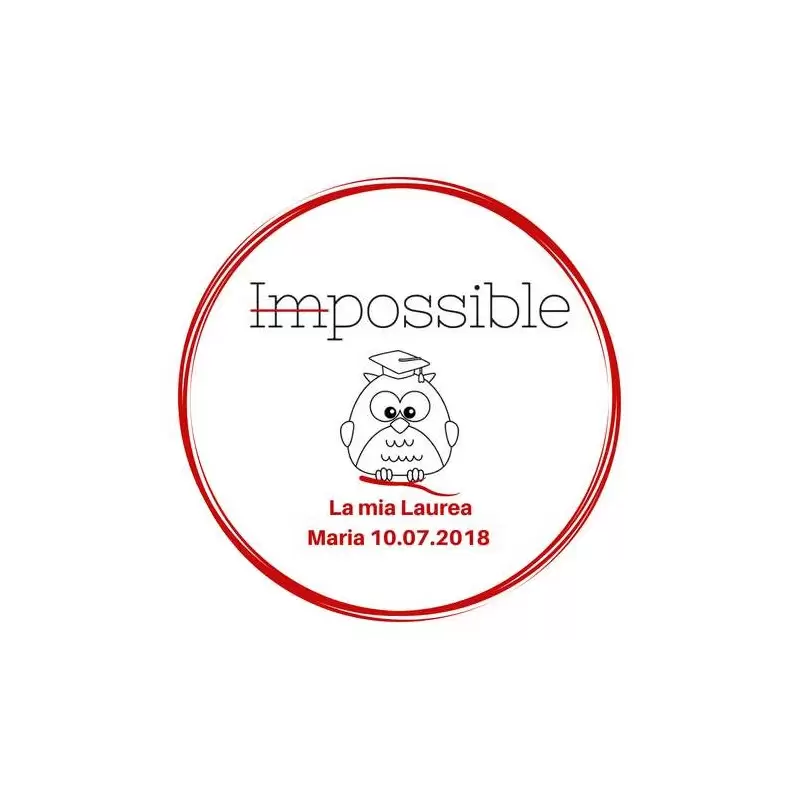 Mini cialde laurea personalizzate - 24 pz