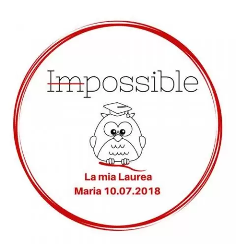 Mini cialde laurea personalizzate - 24 pz