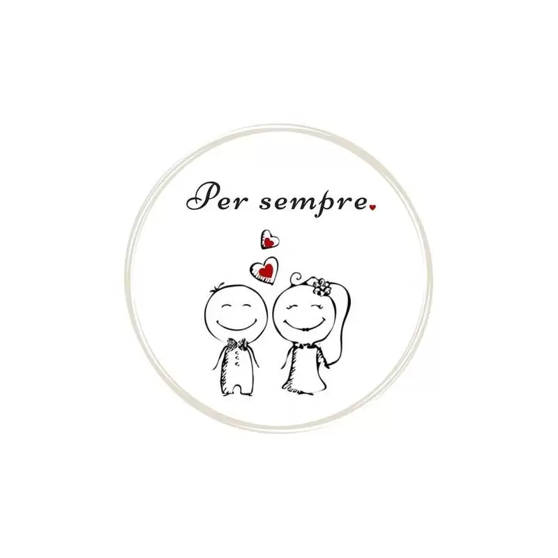 Mini cialde matrimonio nozze personalizzate - 24 pz