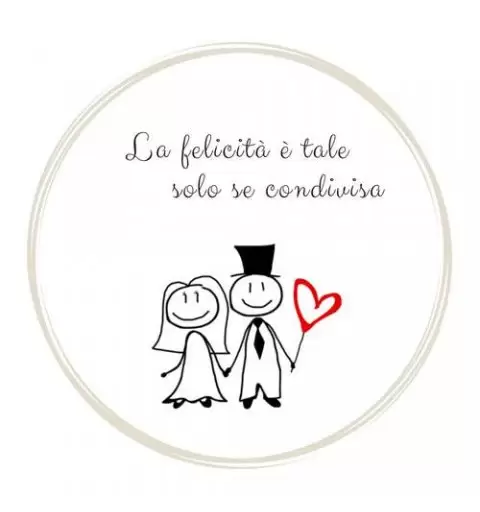 Mini cialde matrimonio nozze personalizzate - 24 pz