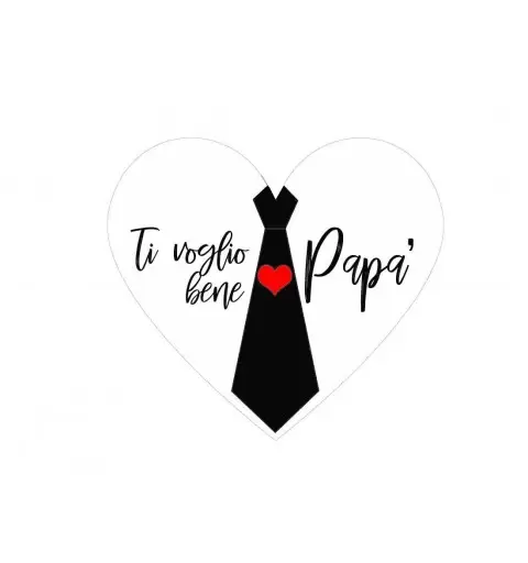 Cialda festa del papà - a forma di cuore