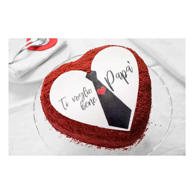 Cialda festa del papà - a forma di cuore