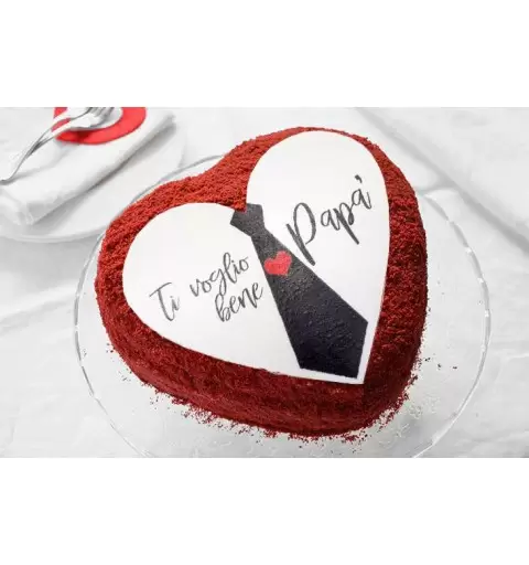 Cialda festa del papà - a forma di cuore