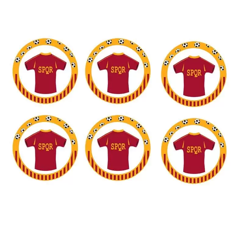 Spiedini di marshmallow Roma calcio - spqr