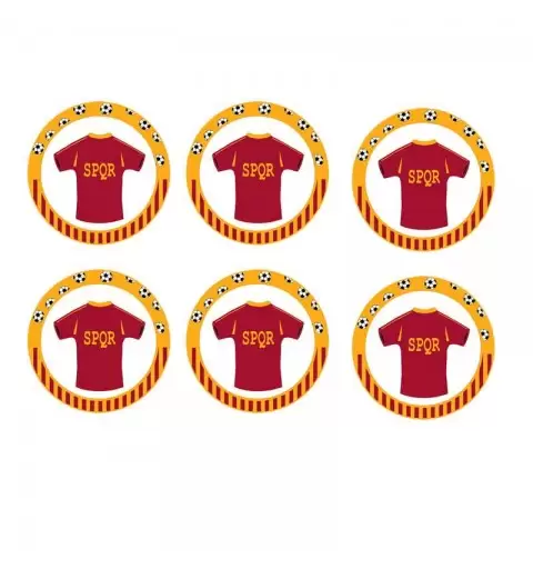 Spiedini di marshmallow Roma calcio - spqr