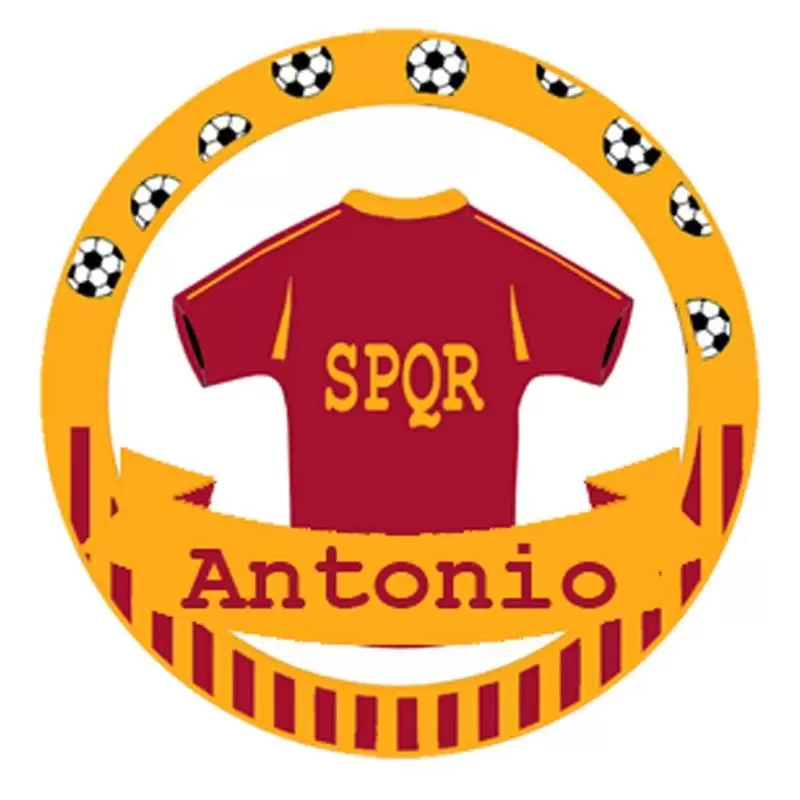Cialda Roma calcio per torte personalizzabile