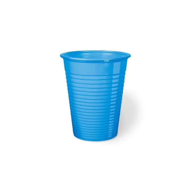 BICCHIERI MONOUSO CELESTE 100 PZ