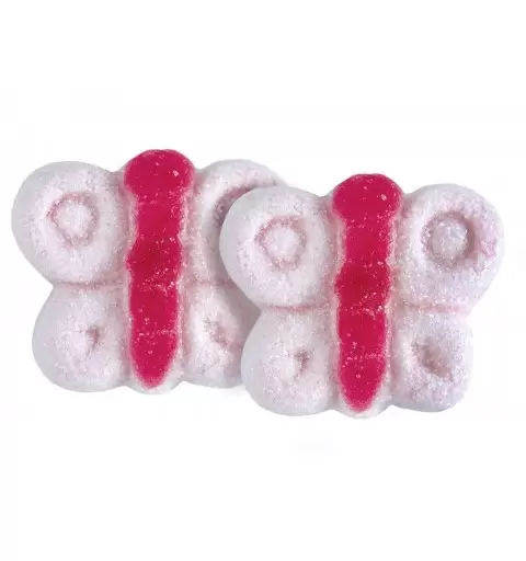 Marshmallow a forma di farfalle rosa 900 gr