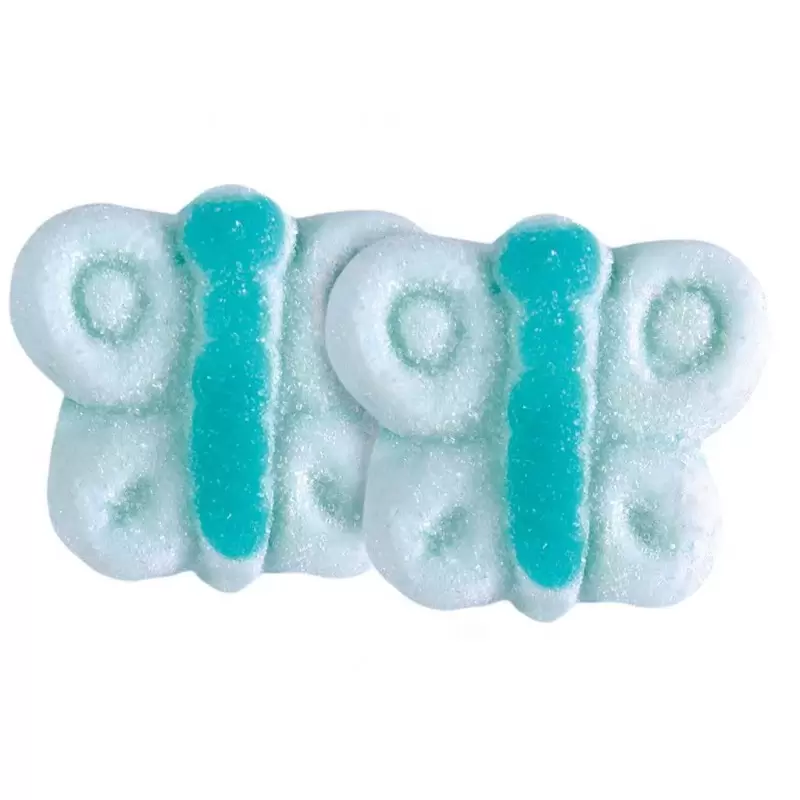 Marshmallow a forma di farfalle celesti 900 gr