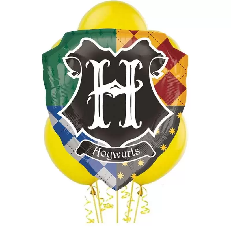 Composizione palloncini con supershape Harry Potter