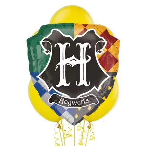 Composizione palloncini con supershape Harry Potter