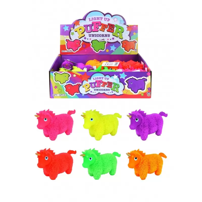 Unicorni luminosi puffer - 5 pz