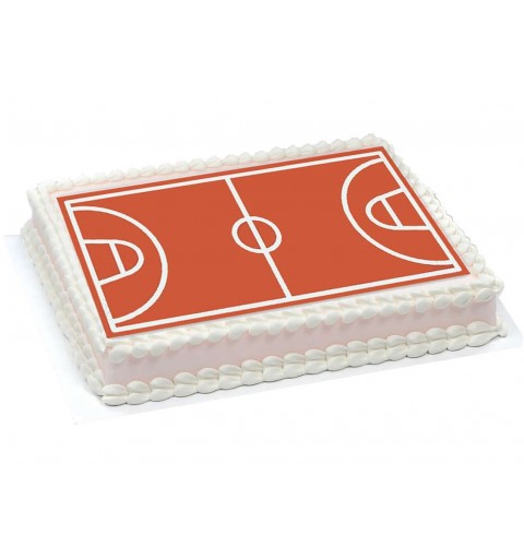 Cialda campo da basket rettangolare - ostia per torta