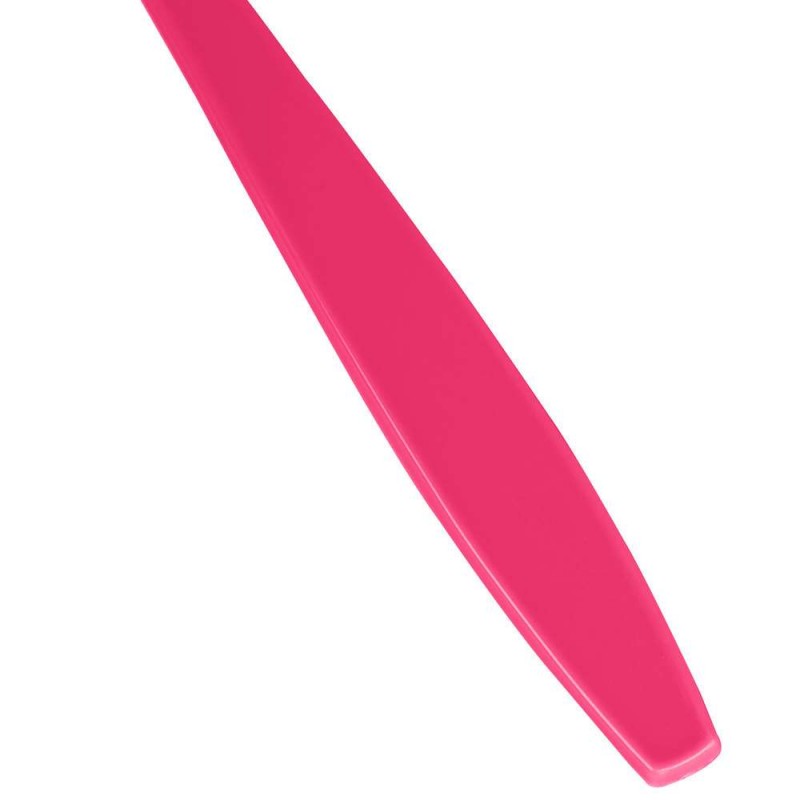 Forchette In Plastica Riutilizzabili Fucsia - Confezione Da 15, Lavabili In Lavastoviglie, Per Microonde
