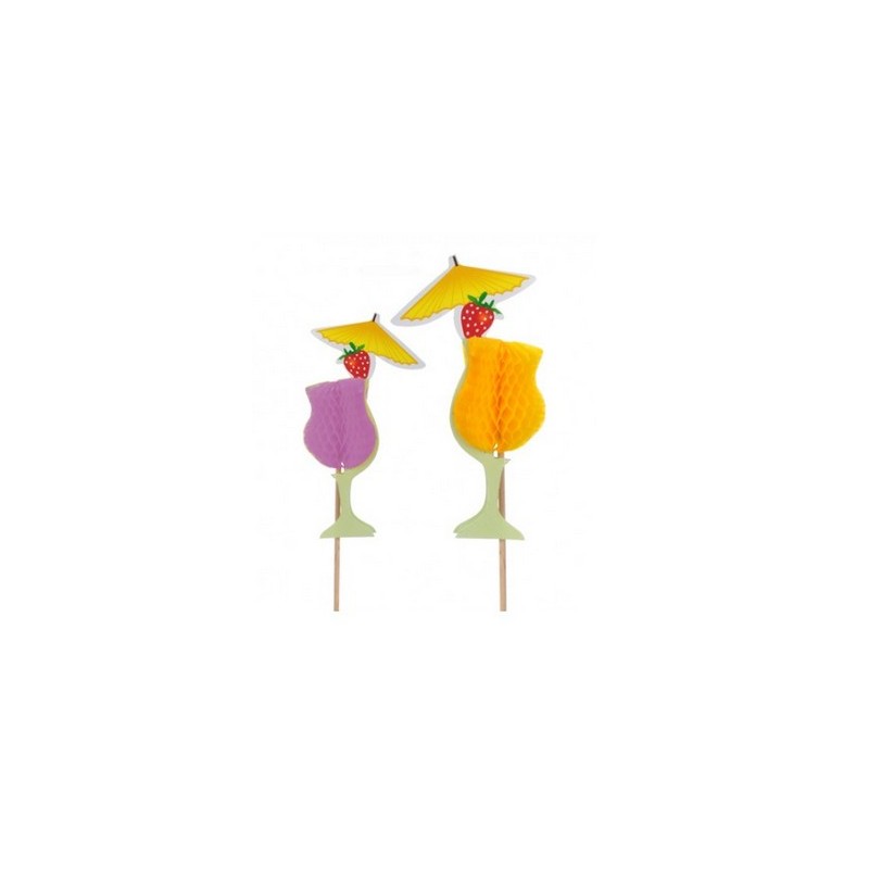 12 STUZZICADENTI CON BICCHIERE PER COCKTAIL  610172