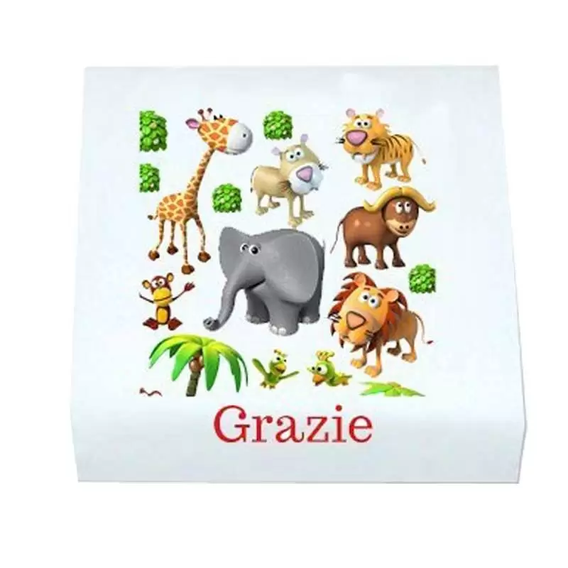 Marshmallow animali della giungla - 20 quadratini