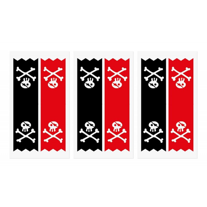 Bustine pirati in carta kraft con adesivi - 18 pz