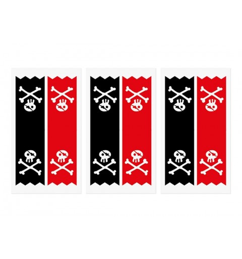 Bustine pirati in carta kraft con adesivi - 18 pz