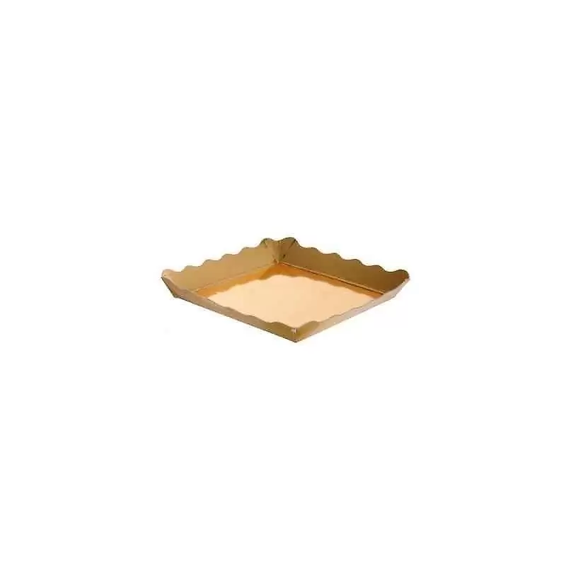 30 VASSOIETTI IN CARTONE CON BASE DORATA