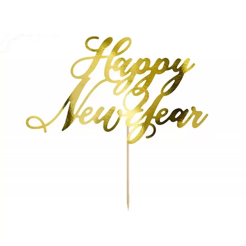 Cake topper happy new year - topper felice anno nuovo