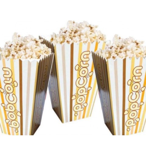 per Feste Celebrazioni Contenitori di Popcorn 3 Stili Compleanni Scatole di Popcorn Stile retrò Banchetti Rosso Matrimoni Contenitori di Caramelle Impatiens 45 Pezzi Catole di Popcorn